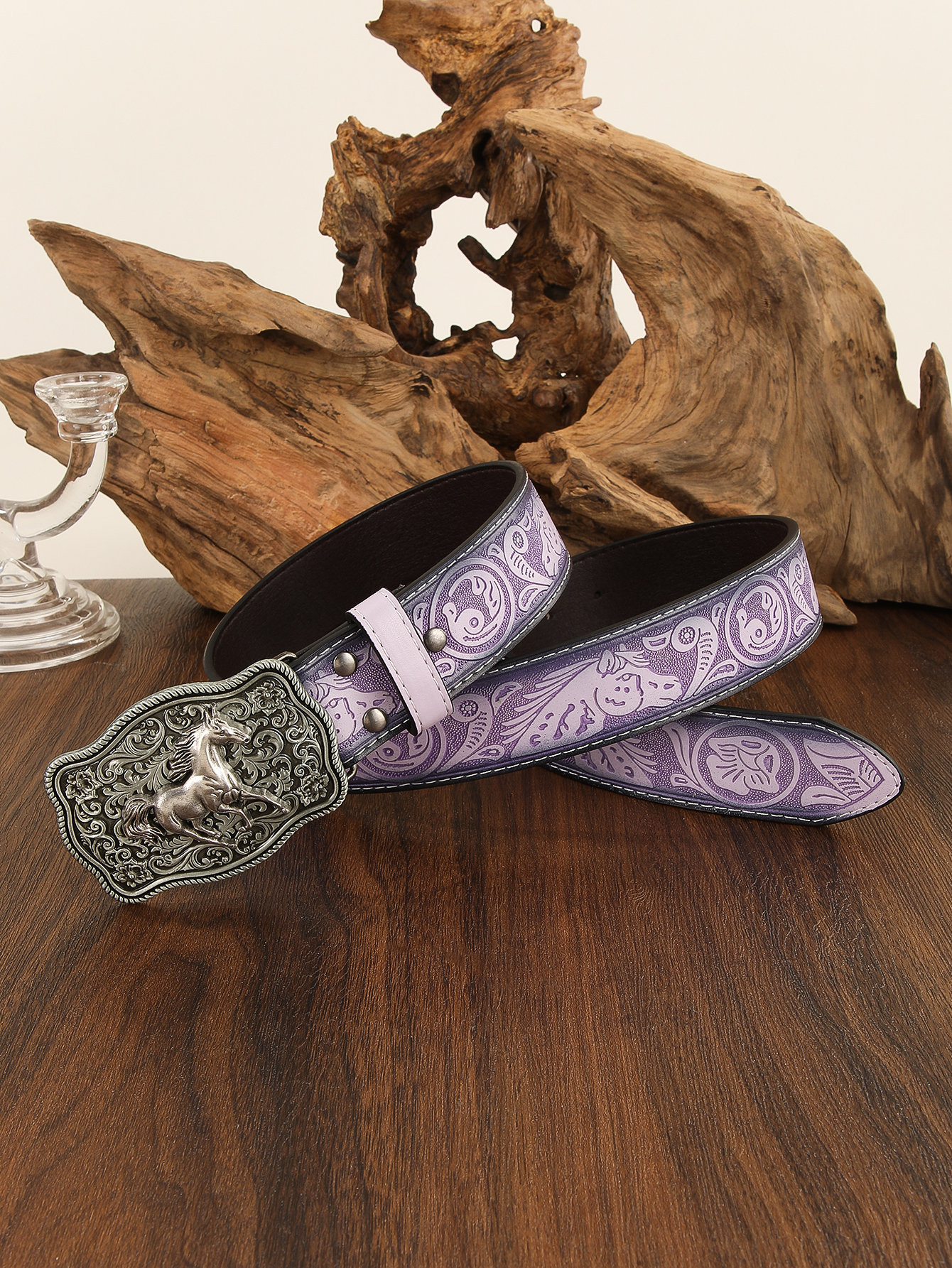 A purple Western cowboy-style  - Corset Waist Cinch recension och pris