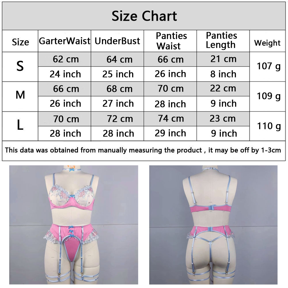 Sexy Fancy Lingerie Transparen - Garter Belt Set recension och pris
