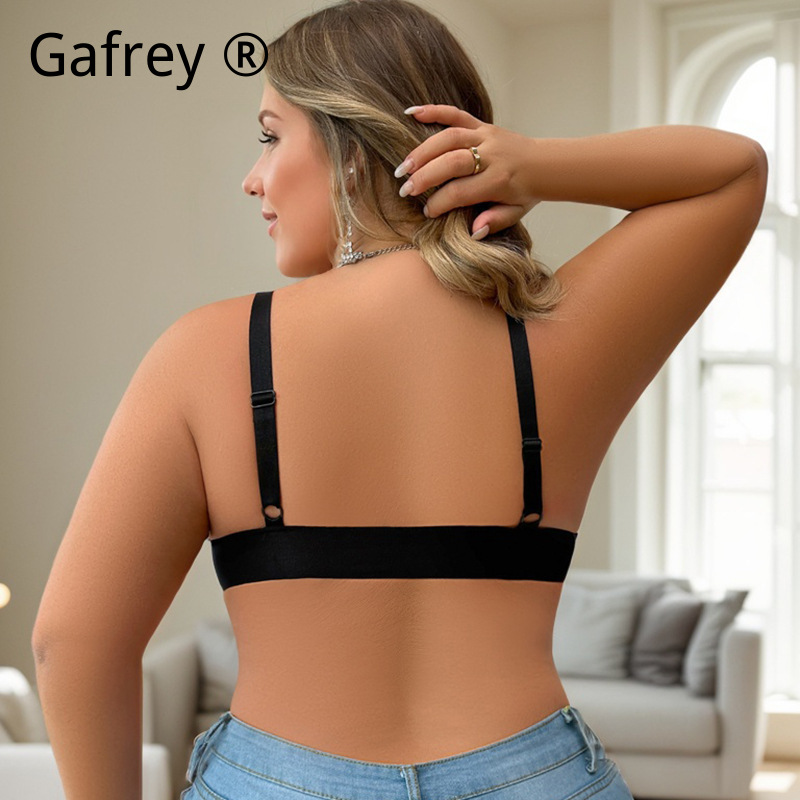Plus Size Women French Lace Wi - Bralette Wireless Soft recension och pris