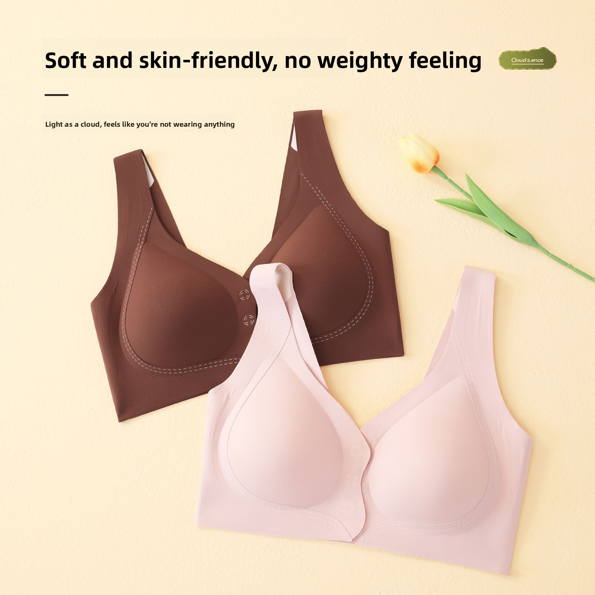 Soft Support Nursing Bra with  - Push Up Bra Padded recension och pris