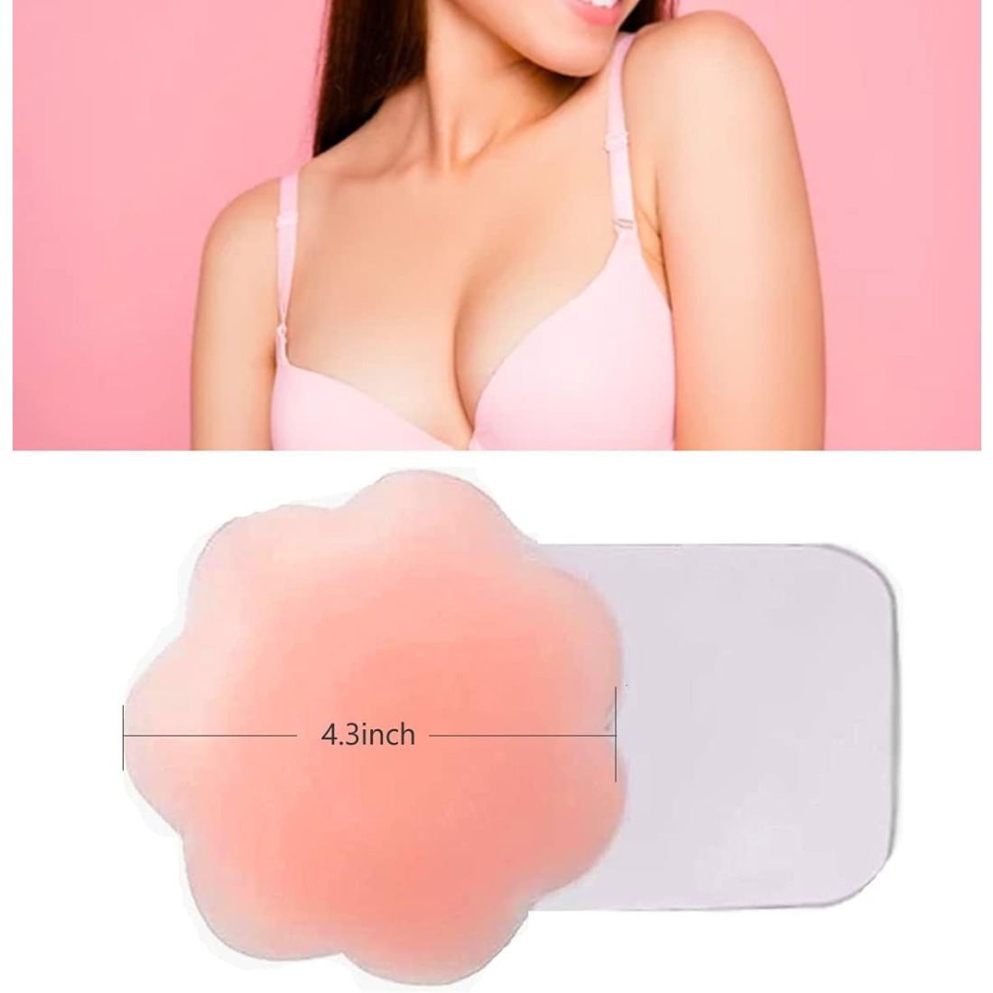 4.3 Inch Reusable Silicone Nip - Nipple Cover Pasties recension och pris