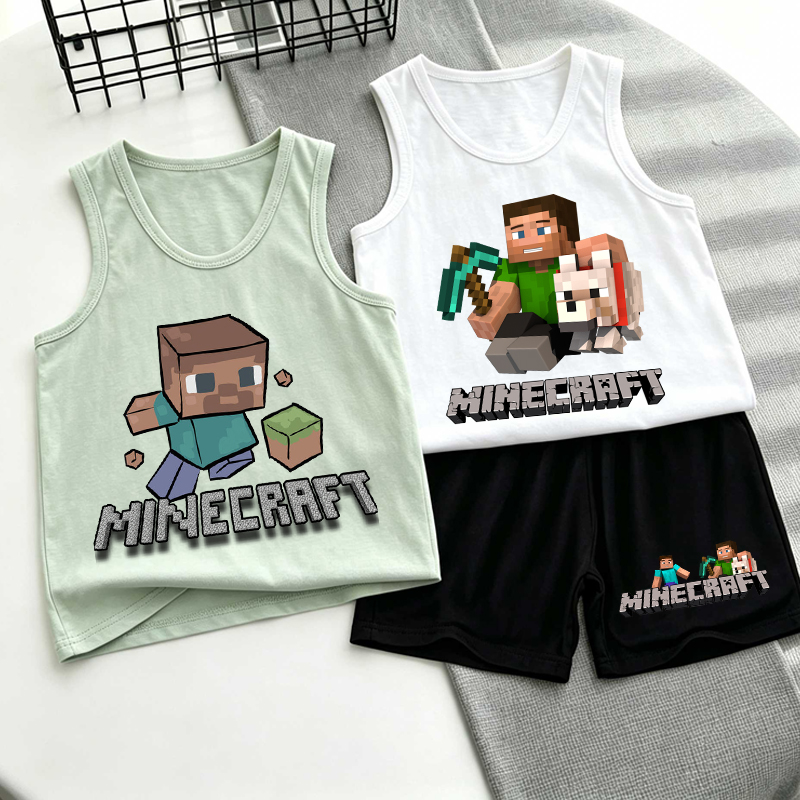 Minecrafted Children Vest+shor - Boyshort Underwear recension och pris