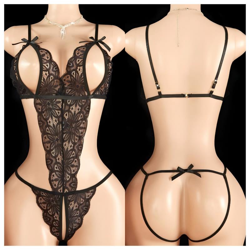 Open Bra Lingerie Set Erotic U - Bodystocking Fishnet recension och pris