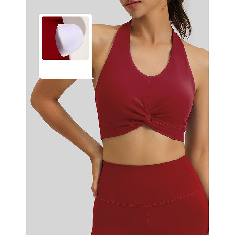 New Women Halter Neck Sports B - Push Up Bra Padded recension och pris