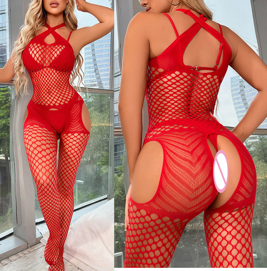 Christma Sexy crochet Fishnet  - Bodystocking Fishnet recension och pris