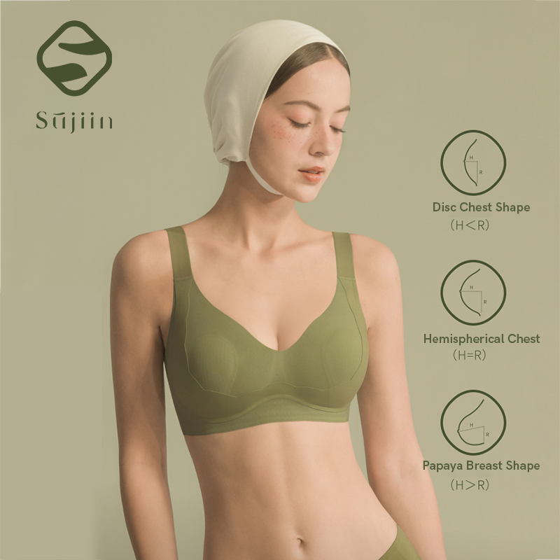 SUJIIN Wireless Plus Size Bras - Bralette Wireless Soft recension och pris