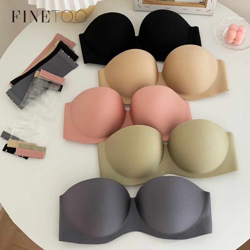 FINETOO Sexy Strapless Bras Wo - Bralette Wireless Soft recension och pris